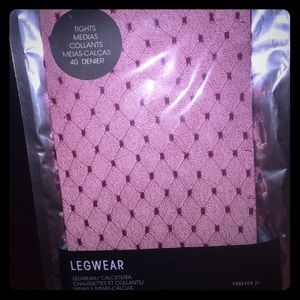 Burgundy sheer tights